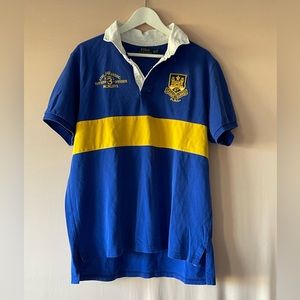 Vintage men’s Ralph Lauren Polo shirt blue yellow size Xl Rare find